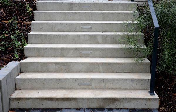 Poured Step Installation in Tulsa
