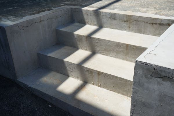 Poured Steps Installation in Tulsa