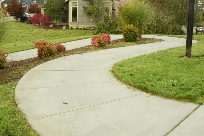 Walkway Curb Installation